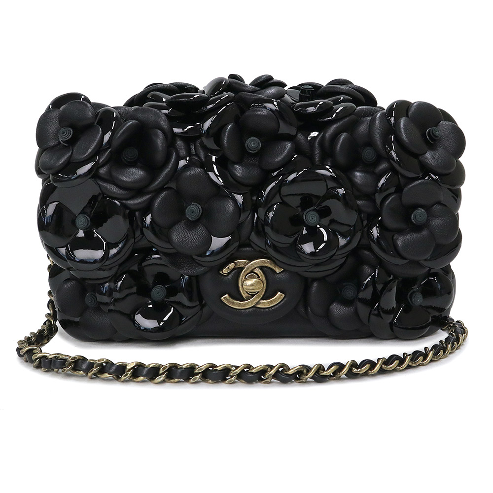 【美品】CHANEL 6連キーケース　カメリア　ブラック　レザー 楽天市場】chanel 6連キーケース レザー（バッグ・小物