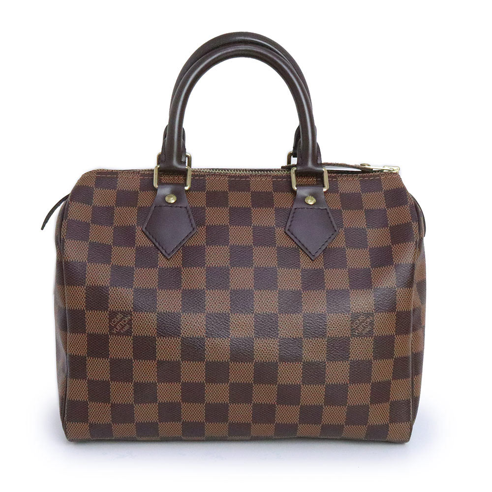 【美品】ルイ ヴィトン LOUIS VUITTON スピーディー 25 ハンドバッグ ダミエ ブラウン 茶 ゴールド金具 N41532