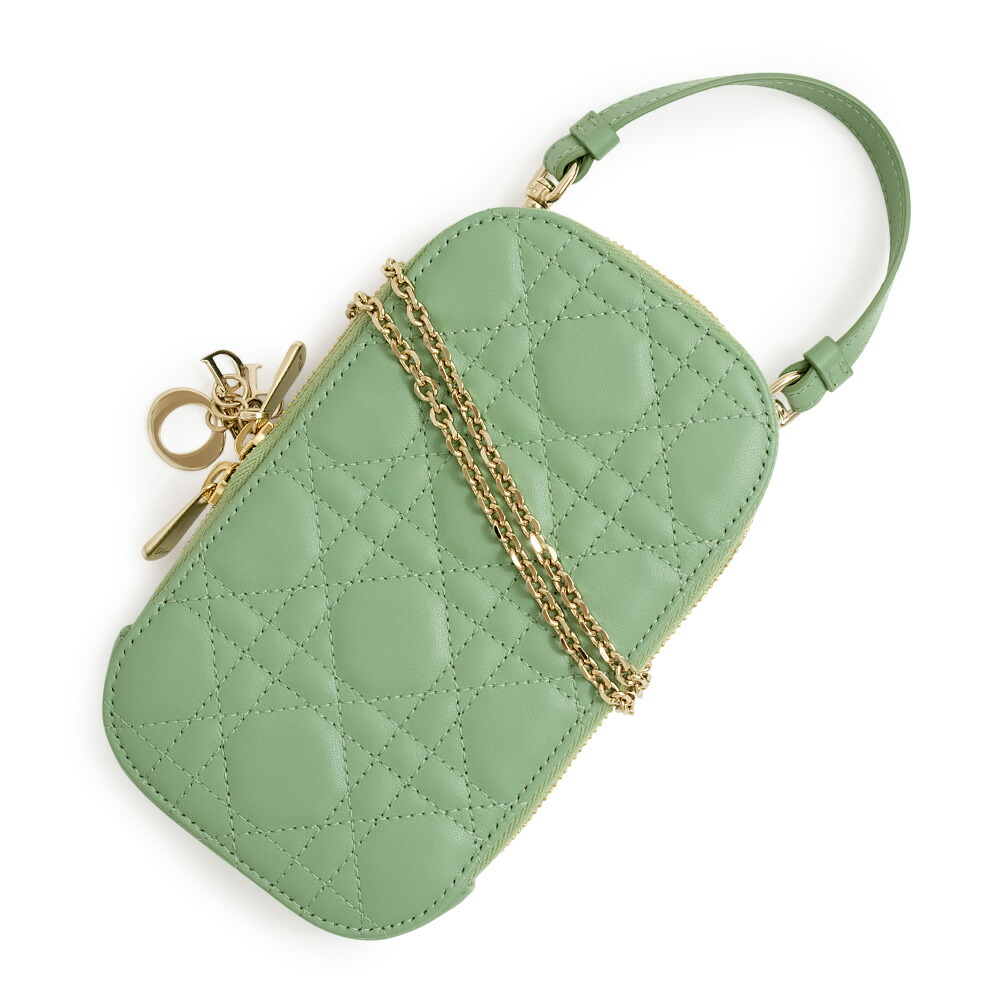 Christian Dior - クリスチャンディオール Christian Dior レディ ディオール Callin Dior フォンホルダー スマホ 携帯ケース チェーン ショルダーバッグ 斜め掛け カナージュラムスキン レザー イーサリアル ピンク ゴールド金具 S0872ONMJ 箱付（未使用　展示品） 楽天市場】【未使用 展示品】クリスチャンディオール Christian