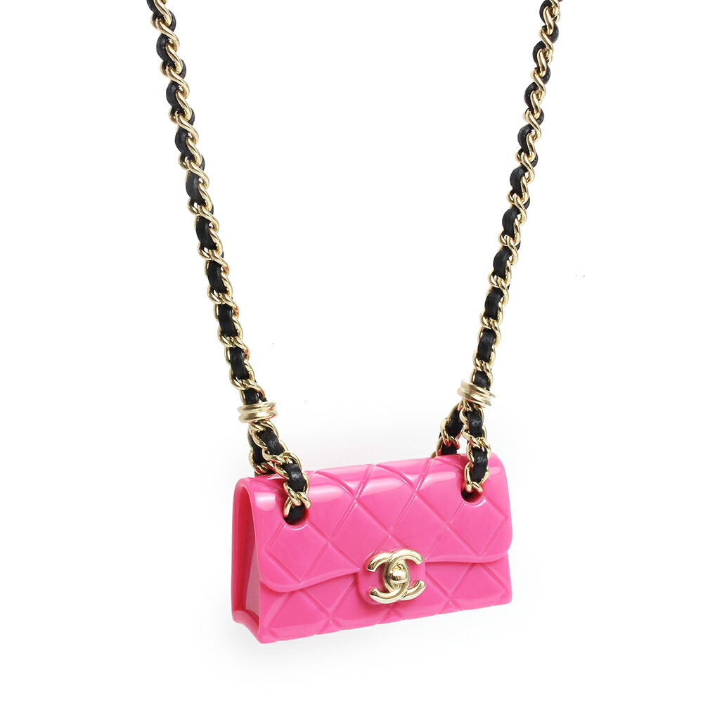 レア　新品未使用　CHANEL レザーネックレス　ピンク CHANEL シャネル ネックレス ABE012 B17342 レディース ココマーク CC