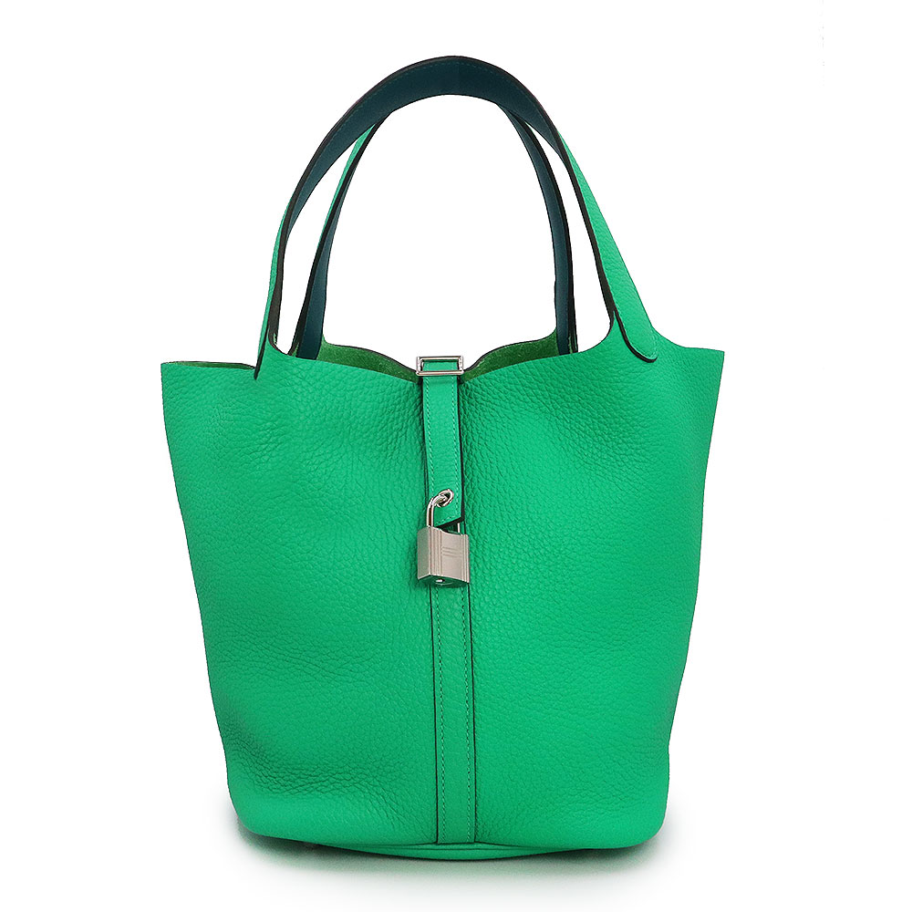 ✨新品展示品✨HERMES ピコタンロックMM❤️トリヨンクレマンス・パープル✨ HERMES ピコタンロックPM トリヨンクレマンス ローズサクラ SS W