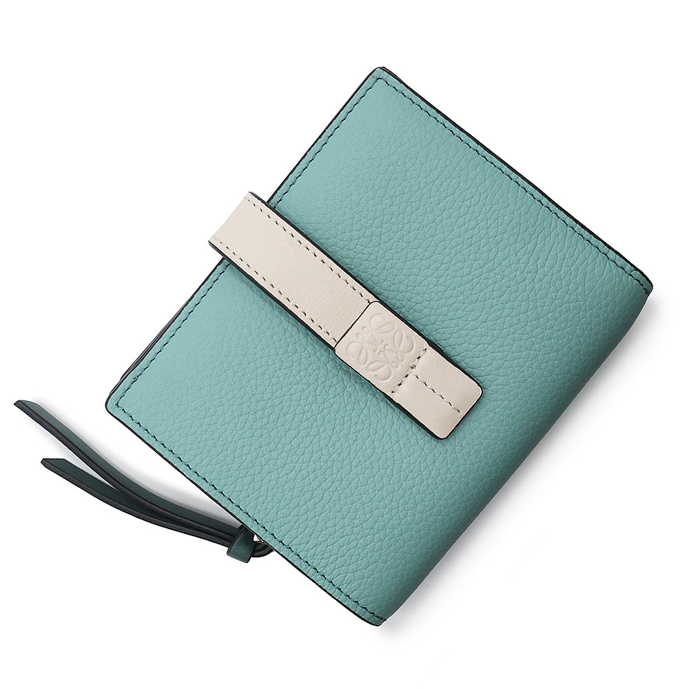 LOEWE ロエベ 長財布 グリーン ベルトデザイン アイボリー レザー 楽天市場】ロエベ LOEWE 財布 二つ折り コンパクト ジップ