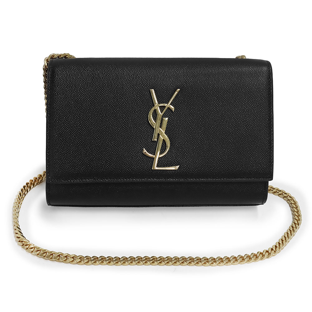 Saint Laurent | カレッジ ミニ チェーンショルダーバッグ COLLEGE mini chain bag in shiny crackled leather | Saint