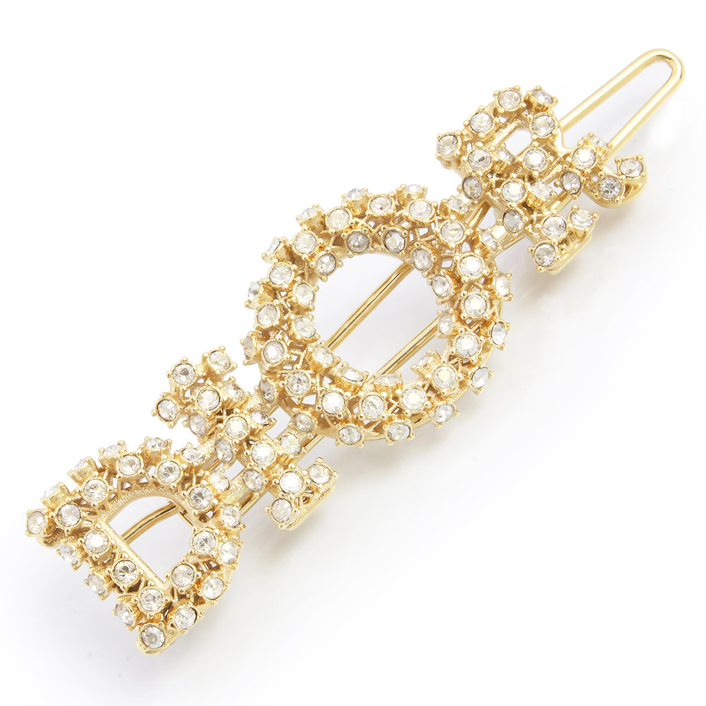 【希少★美品】Christian Dior ヘアピン ロゴ パール ゴールド Christian Dior クリスチャンディオール ロゴ パール ヘアピン