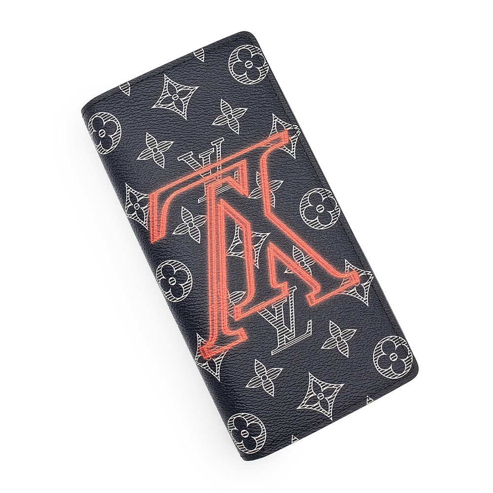 【新品・未使用品】ルイ ヴィトン LOUIS VUITTON アップサイドダウン ポルトフォイユ ブラザ 長財布 モノグラムインク ダークネイビー ブラック金具 M62893 箱付