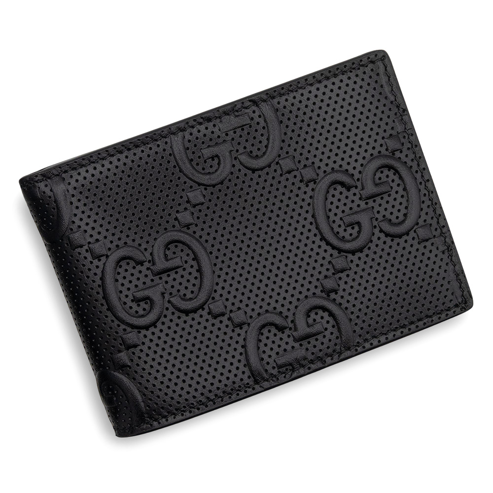 GUCCI GGキャンバス 二つ折り財布 箱付き GUCCI □新品□未使用□ グッチ 04862 GGキャンバス×レザー 二