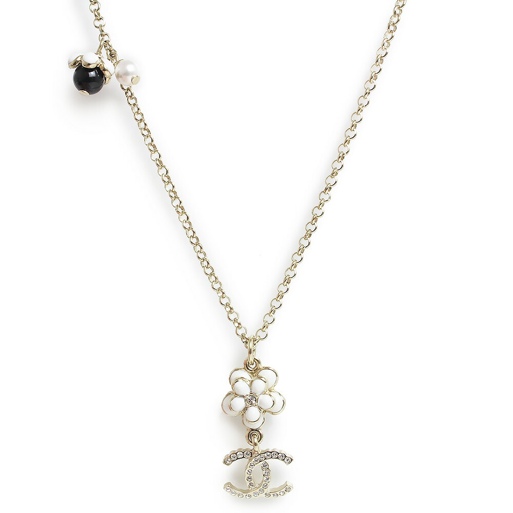 楽天市場】【美品】シャネル CHANEL カメリア ネックレス K18 YG