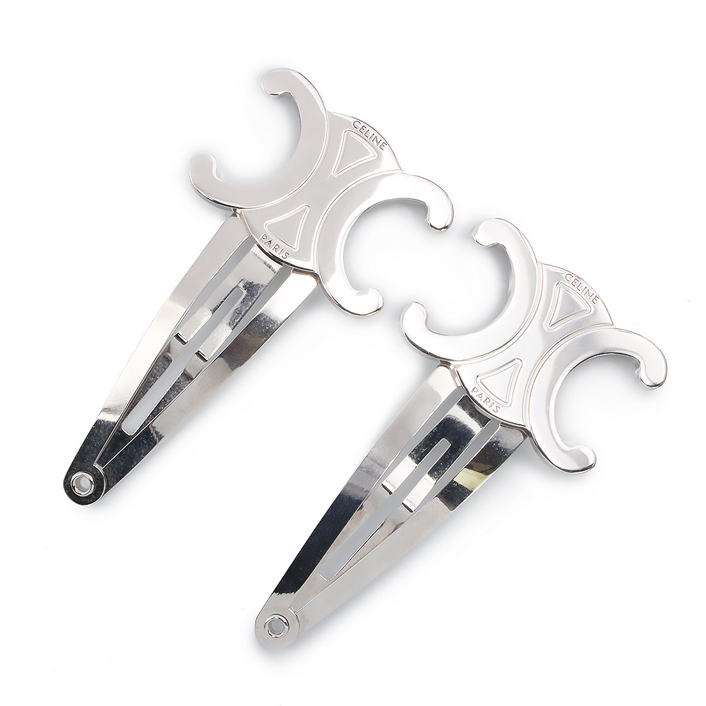 楽天市場】CELINE セリーヌ ヘアクリップ Large Snap Hair Clip
