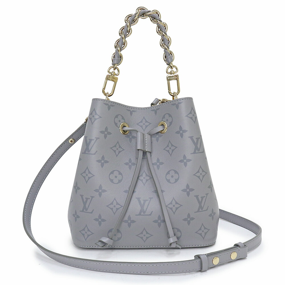 【未使用　展示品】ルイ ヴィトン LOUIS VUITTON モノグラム ネオノエBB チェーン ハンドル 2WAY ショルダー ハンドバッグ 斜め掛け モノグラム インク トリアノングレー ゴールド金具 M12749