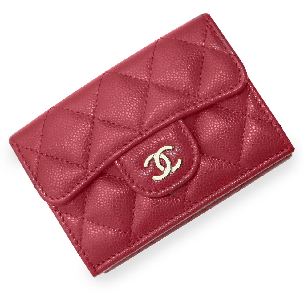 楽天市場】シャネル CHANEL 財布 三つ折り スモール フラップ