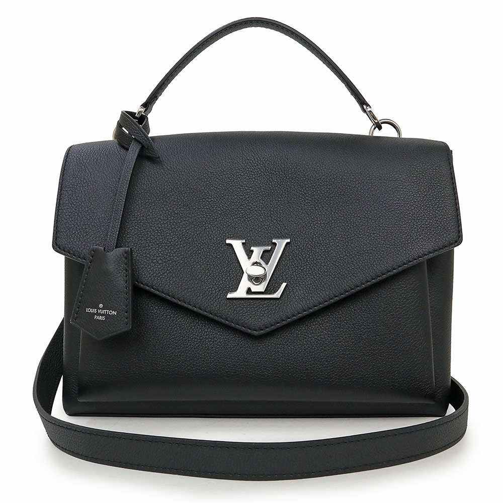 【未使用 展示品】ルイ ヴィトン LOUIS VUITTON マイロックミー サッチェル 2WAY ショルダー ハンドバッグ 斜め掛け グレインカーフレザー ノワール ブラック シルバー金具 M54849