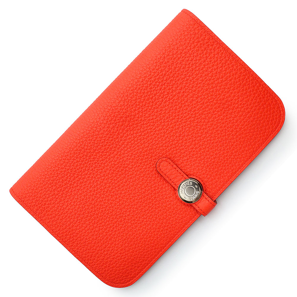 【あんしん鑑定付き】エルメスドゴンデュオ　グレージュ　HERMES　二つ折り財布 楽天市場】エルメス HERMES 長財布 ドゴン デュオ GM 二つ折り