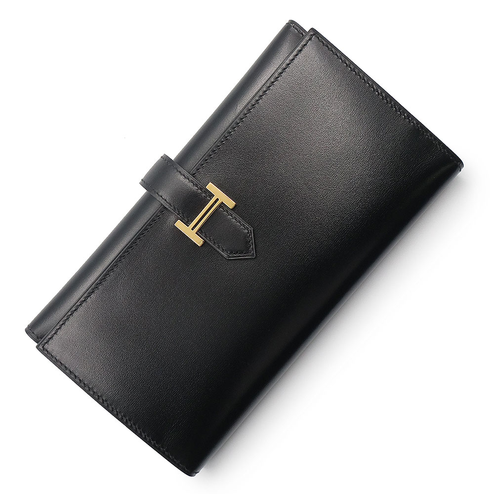 HERMES エルメス べアン　デュプリ　 三つ折り　長財布 ブラック　本物保証 楽天市場】【財布】HERMES エルメス ベアン 2PLIS デュプリ 3
