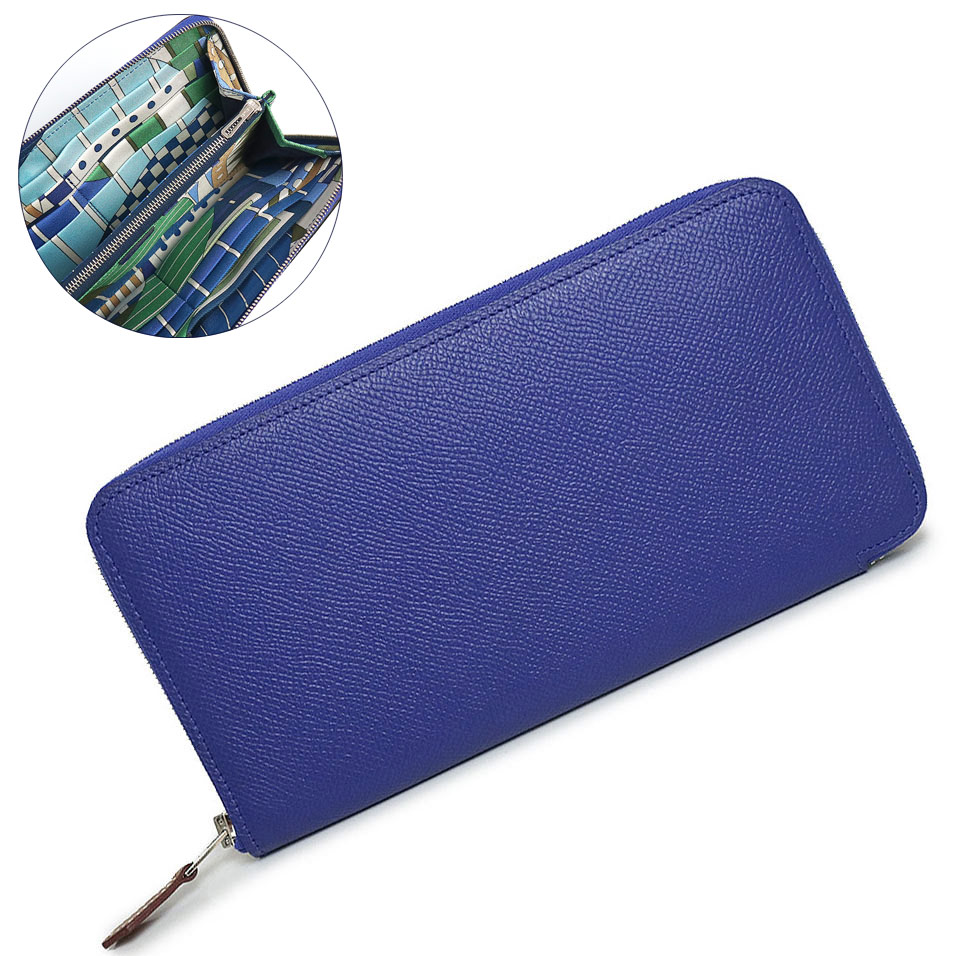 カ*ビ様 エルメス　アザップ ヴェルティカル　美品　ネイビー　刻印L HERMES エルメス アザップ シルクインクラシック ラウンドファスナー