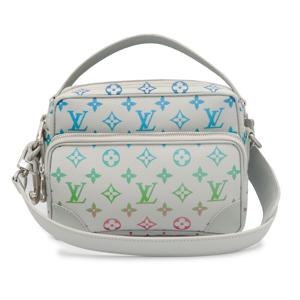 【未使用　展示品】ルイ ヴィトン LOUIS VUITTON ナイル 2way ショルダー ハンドバッグ 斜め掛け モノグラムイリデセント ライトグレー マルチカラー アンティークシルバー金具 M13897