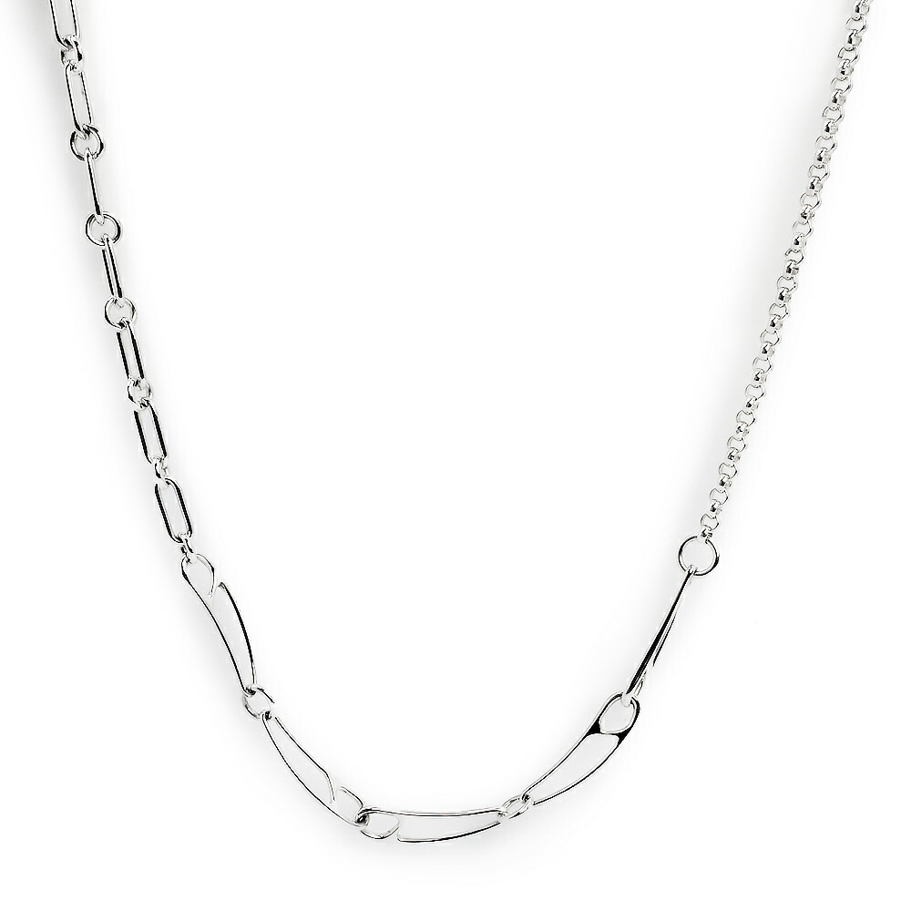 美品 HERMES シェーヌダンクル パンク ネックレス シルバー 925 HERMES （中古）エルメス シェーヌダンクル パンク ロング ネックレス