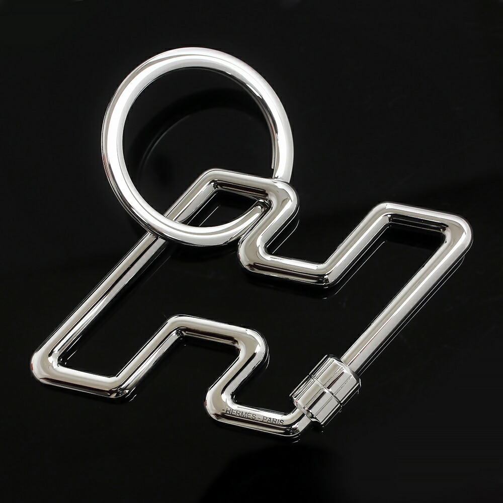 エルメス　キーホルダー　Hトゥスピード　キーリング　　シルバー　ステンレス　新品 h-too-speed.jpg