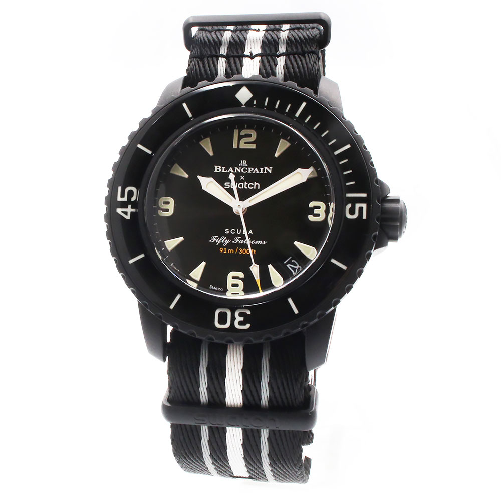 スウォッチ ブランパン オーシャンオブストームス ブランパン×スウォッチ スキューバ フィフティ ファゾムス オーシャン