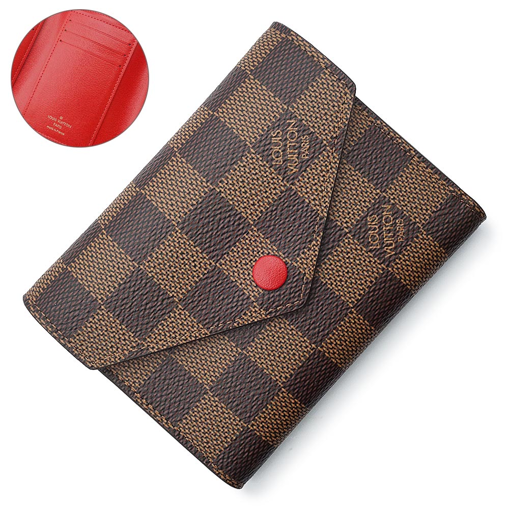 楽天市場】ルイヴィトン 三つ折り財布(小銭入れあり) ダミエ レッド