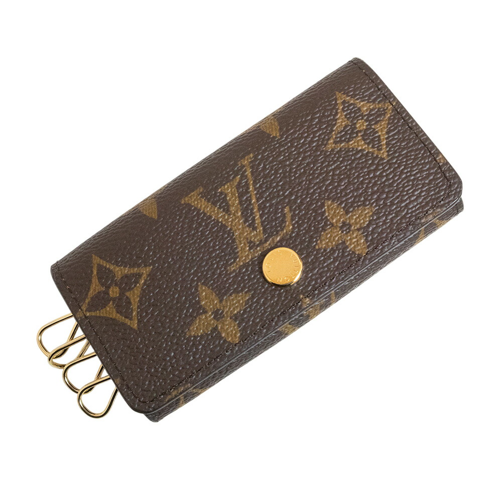 Louis Vuitton キーケース モノグラム/オレンジチェーン LOUIS VUITTON - ルイヴィトン キーケース モノグラム レア オレンジ