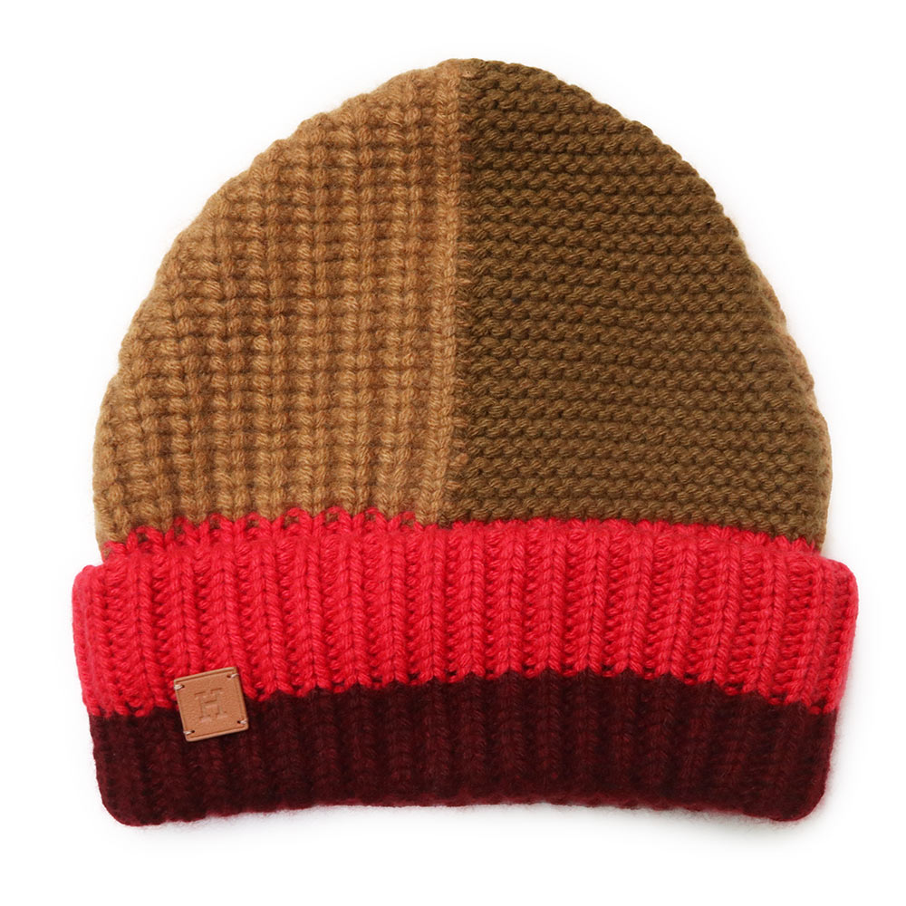 楽天市場】美品 エルメス 帽子 ニット帽 ニットキャップ ブラウン