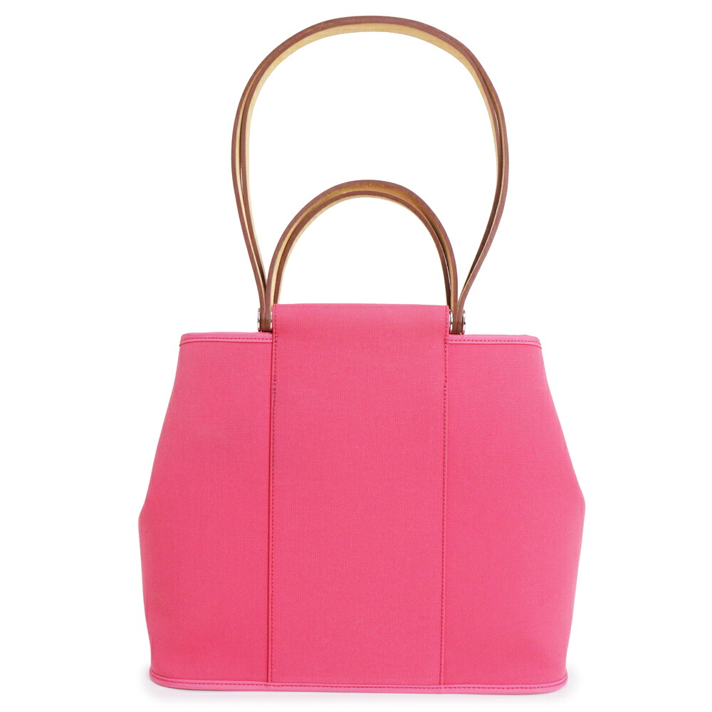 【美品】エルメス HERMES サックカバック PM 32 エラン ショルダー ハンドバッグ トワルオフィシエ キャンバス ヴァッシュハンター レザー ローズ ティリアン ピンク シルバー金具 □P刻印