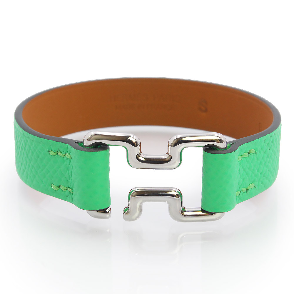 楽天市場】未使用品 HERMES エルメス レザーブレスレット トゥルニ