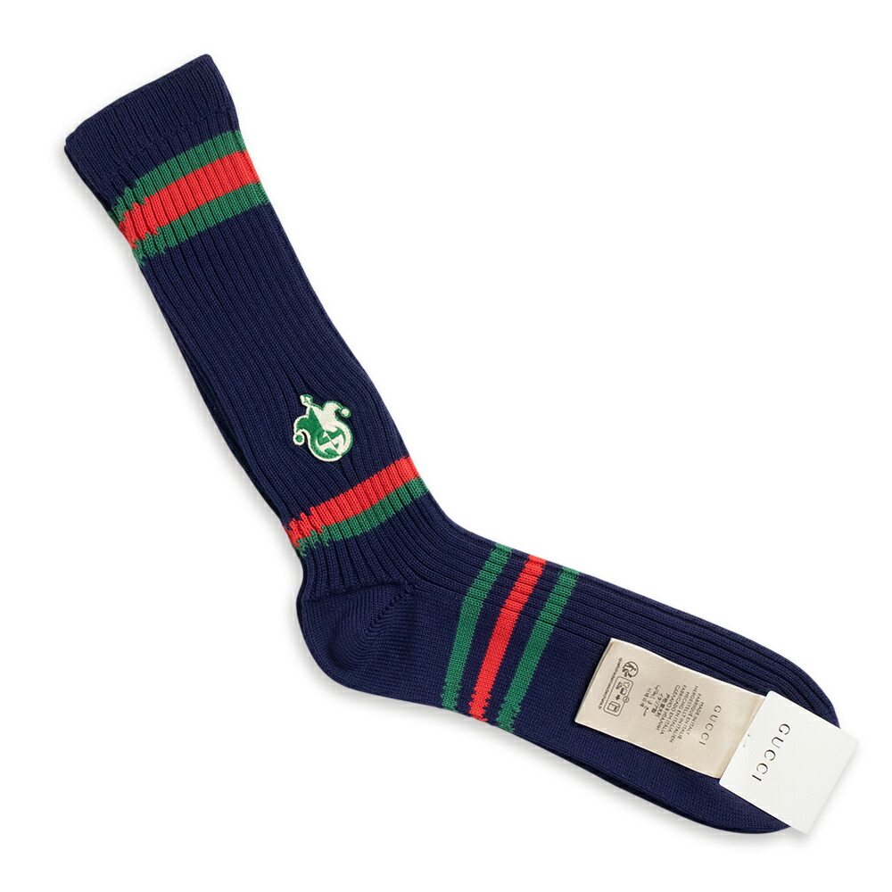 楽天市場】グッチ ソックス ホワイト グリーン レッド コットン