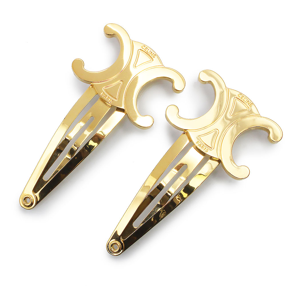 正規品　新品未使用　CELINE セリーヌ　ヘアピン　ゴールド 200026959019.jpg