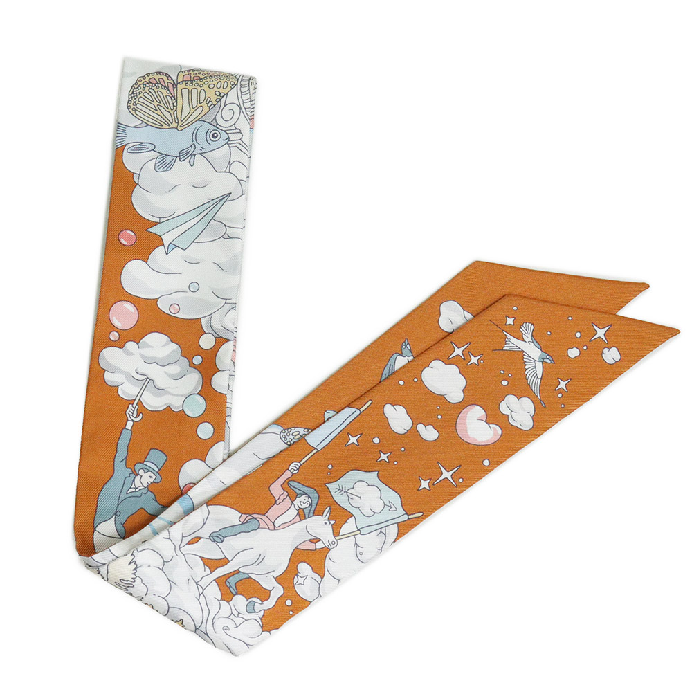 楽天市場】エルメス HERMES ツイリー 《私の雲》Twilly スカーフ
