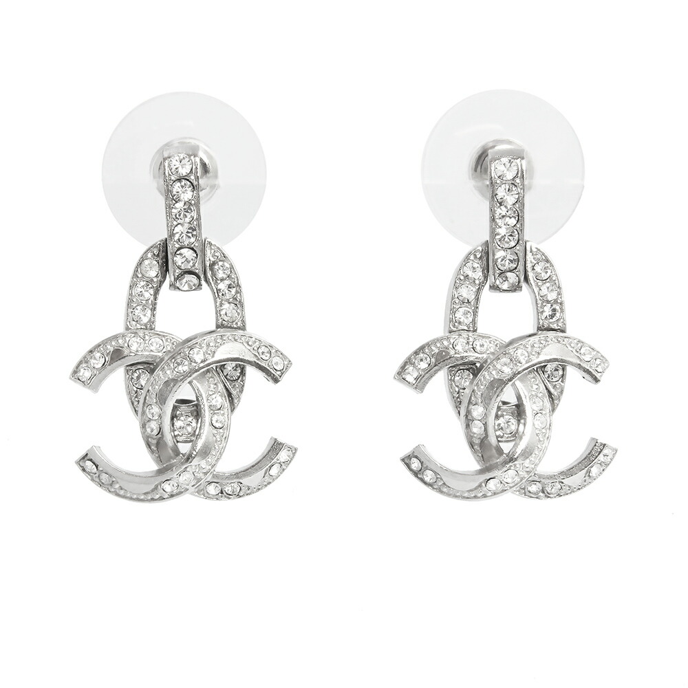 楽天市場】【美品】シャネル ココマーク ラインストーン ピアス