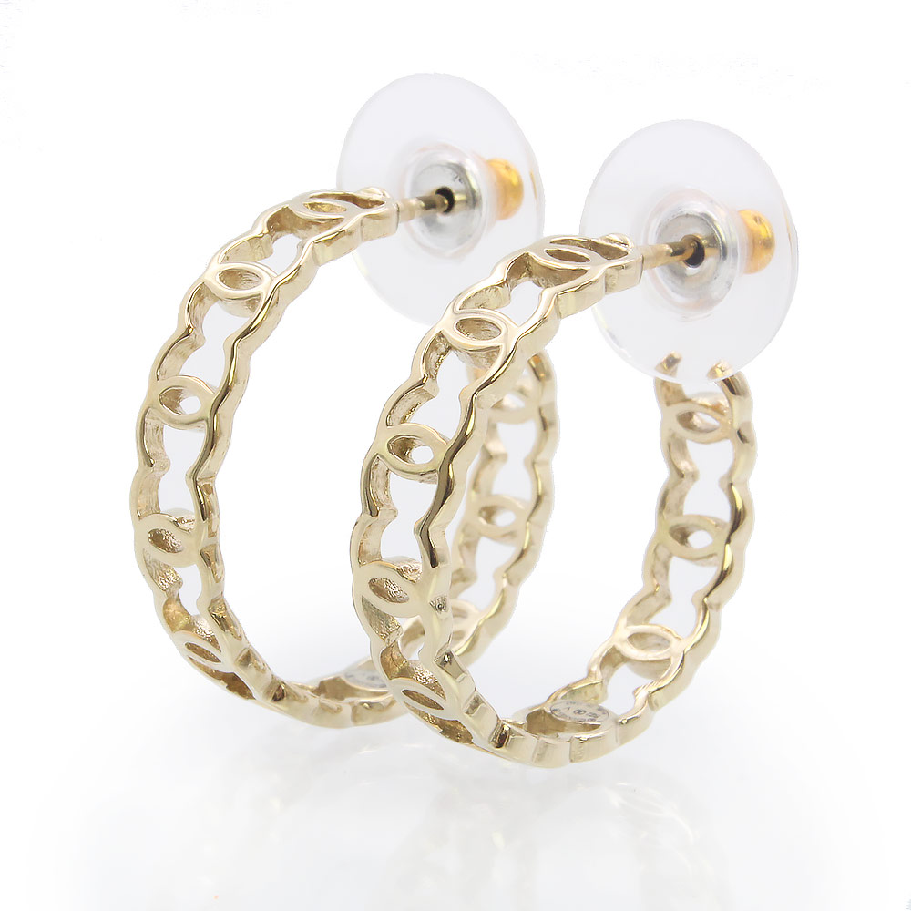 楽天市場】質屋 シャネル CHANEL フープピアス ココマーク 星 ライン