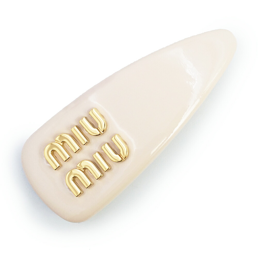 【100%正規品】新品未使用！miu miu ロゴ ヘアピン ホワイト ゴールド 楽天市場】MIUMIU ミュウミュウ 5IF092 ロゴ ヘアクリップ バレッタ