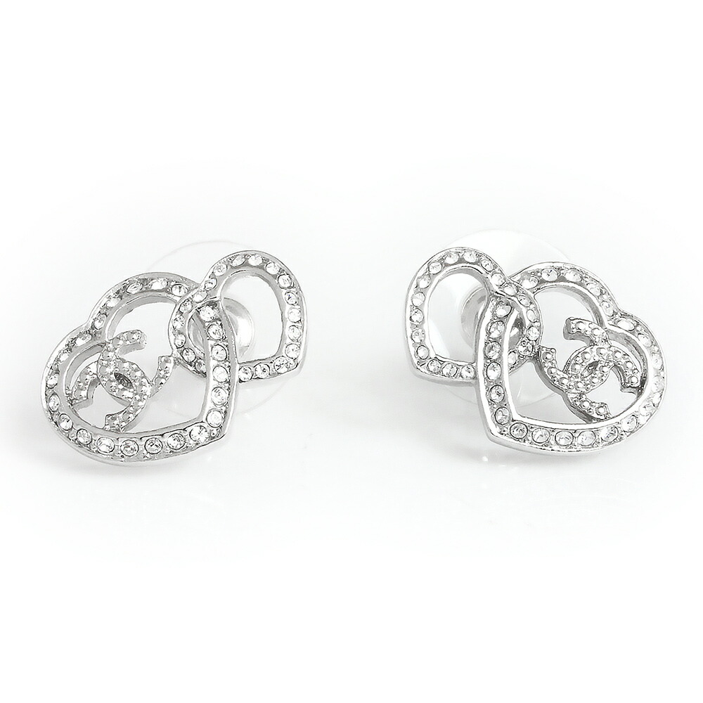 楽天市場】CHANEL シャネル ピアス ココマーク ハート ブラック A22P