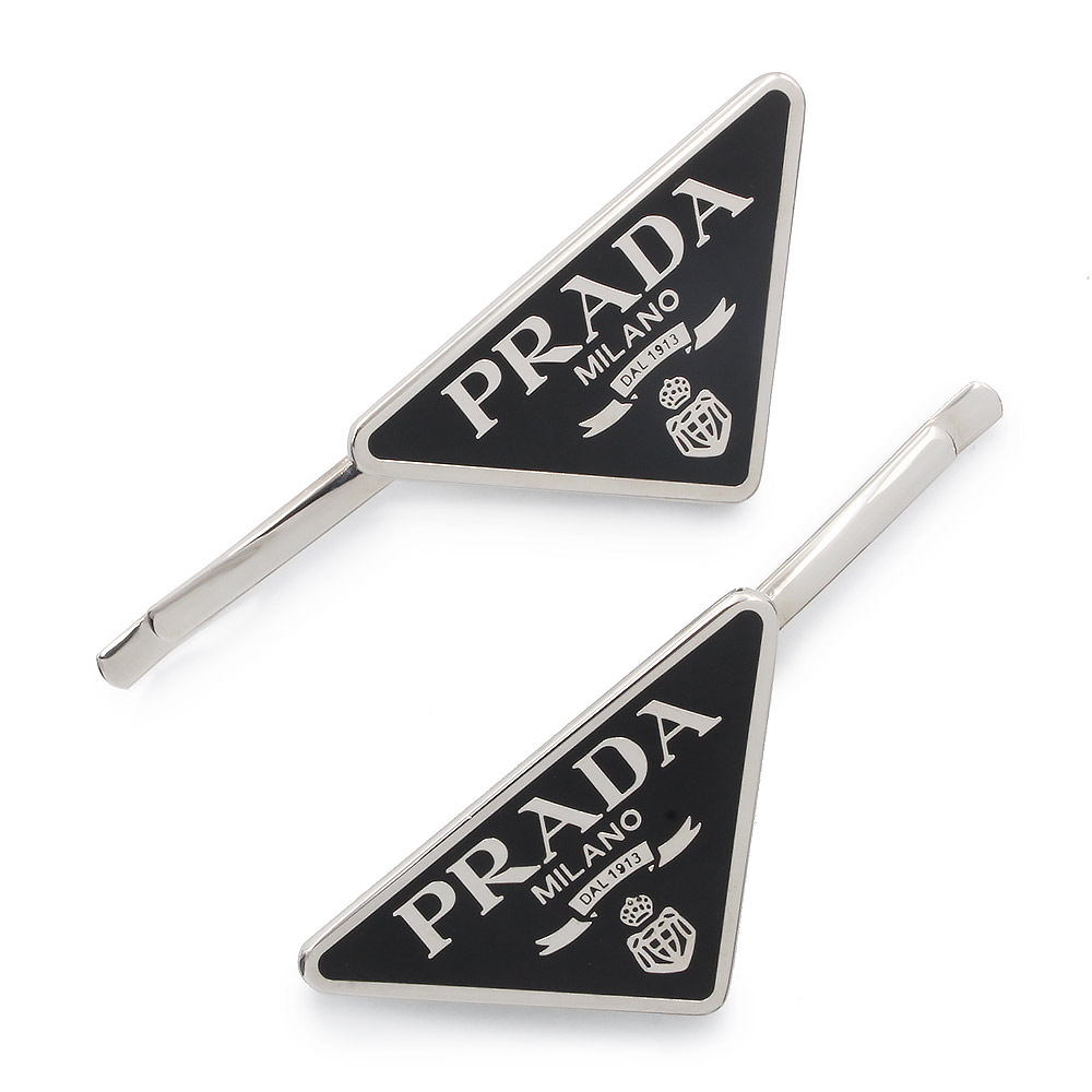 楽天市場】プラダ PRADA ヘアピン 髪留め メタル ヘアクリップ