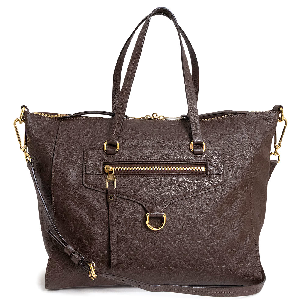 【美品】LOUIS VUITTON ルイ ヴィトン M94170 ルミニュース番組 PM モノグラムアンプラント 尻っぽ 赤銅色 2Way 肩口 ハンドバック 曲がった掛け なめし革 ゴールド金具 ハンドバッグ-バッグ・小物・ブランド雑貨-バッグ