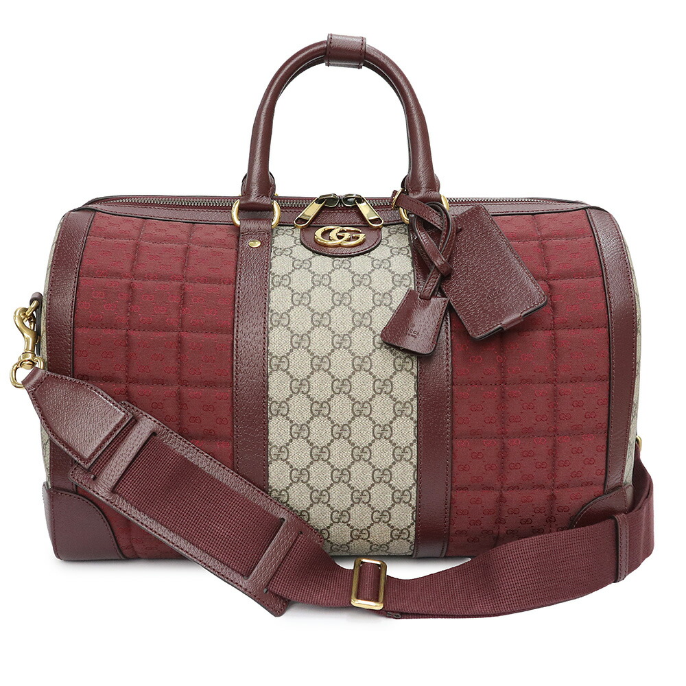 楽天市場】GUCCI グッチ ボストンバッグゴールドダブルGロゴ GG