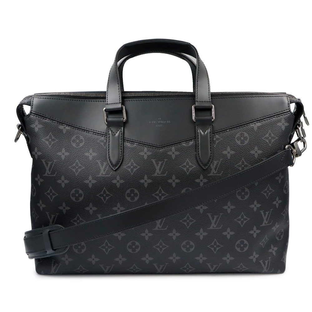 【新品・未当て嵌める品】ルイ ヴィトン LOUIS VUITTON M40566 エクスプローラー ブリーフ容れもの 商行為 2way 肩肉 ハンドバック 曲がった掛け モノグラムエクリプス 黒いこと しろがね色金具