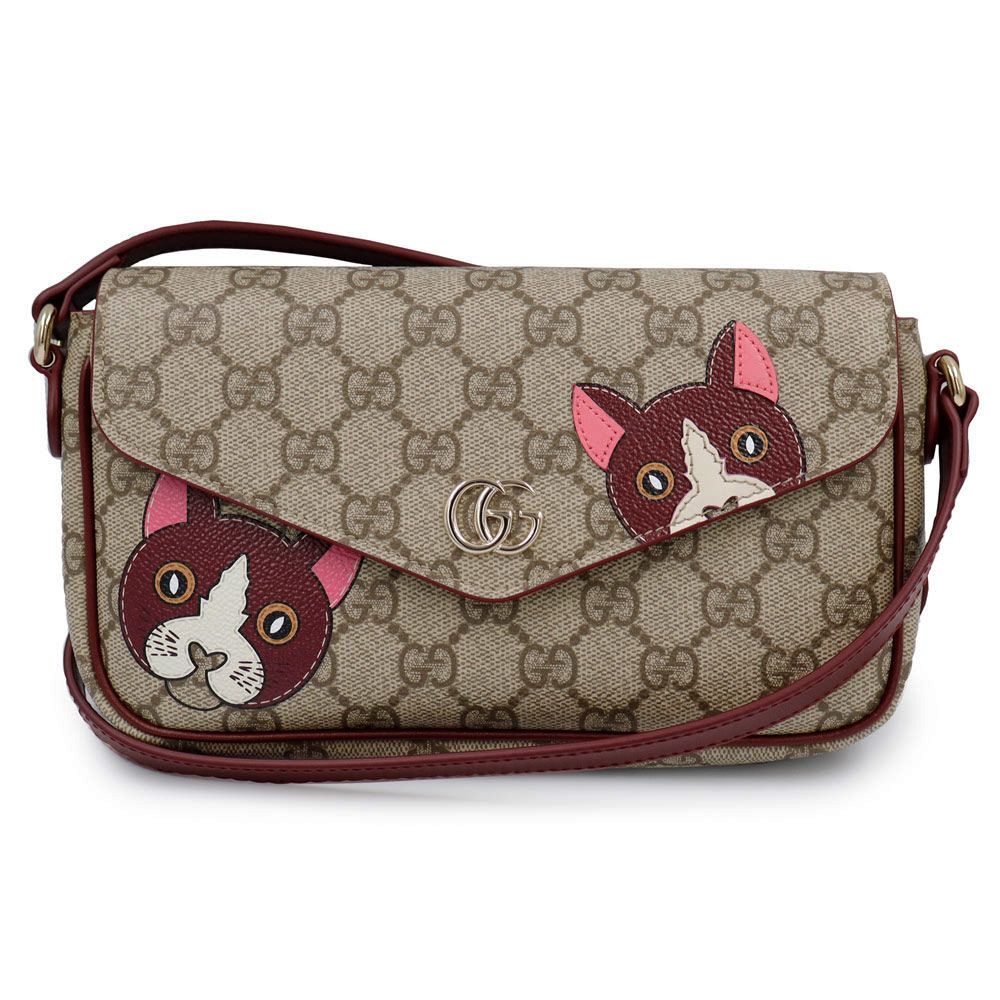 楽天市場】GUCCI グッチ ショルダーバッグキャットチャームレザー