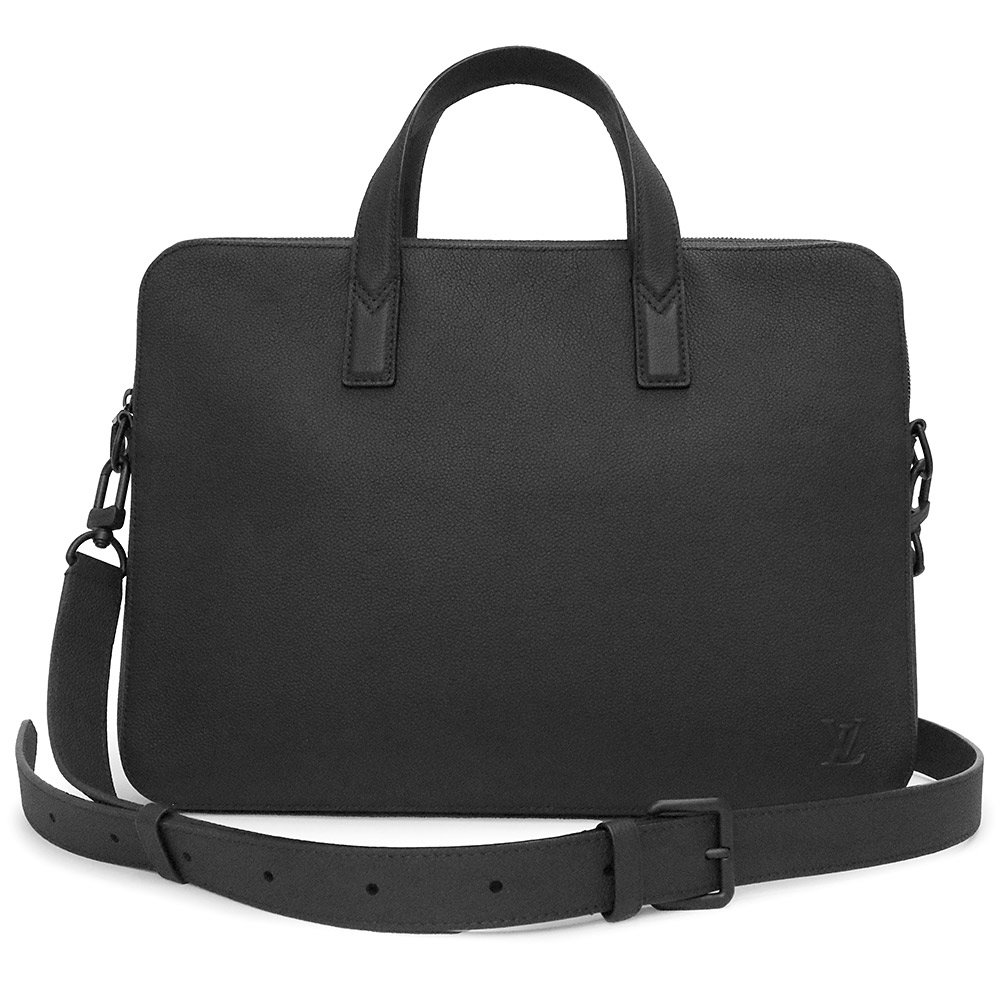 【新品・未当てはめる品】LOUIS VUITTON ルイ ヴィトン M15258 論理ゲート ブリーフ容れもの ワクシーカーフ なめし革 黒いこと 2way 曲がった掛け 商行為 肩先 ハンドバック 黒いこと金具