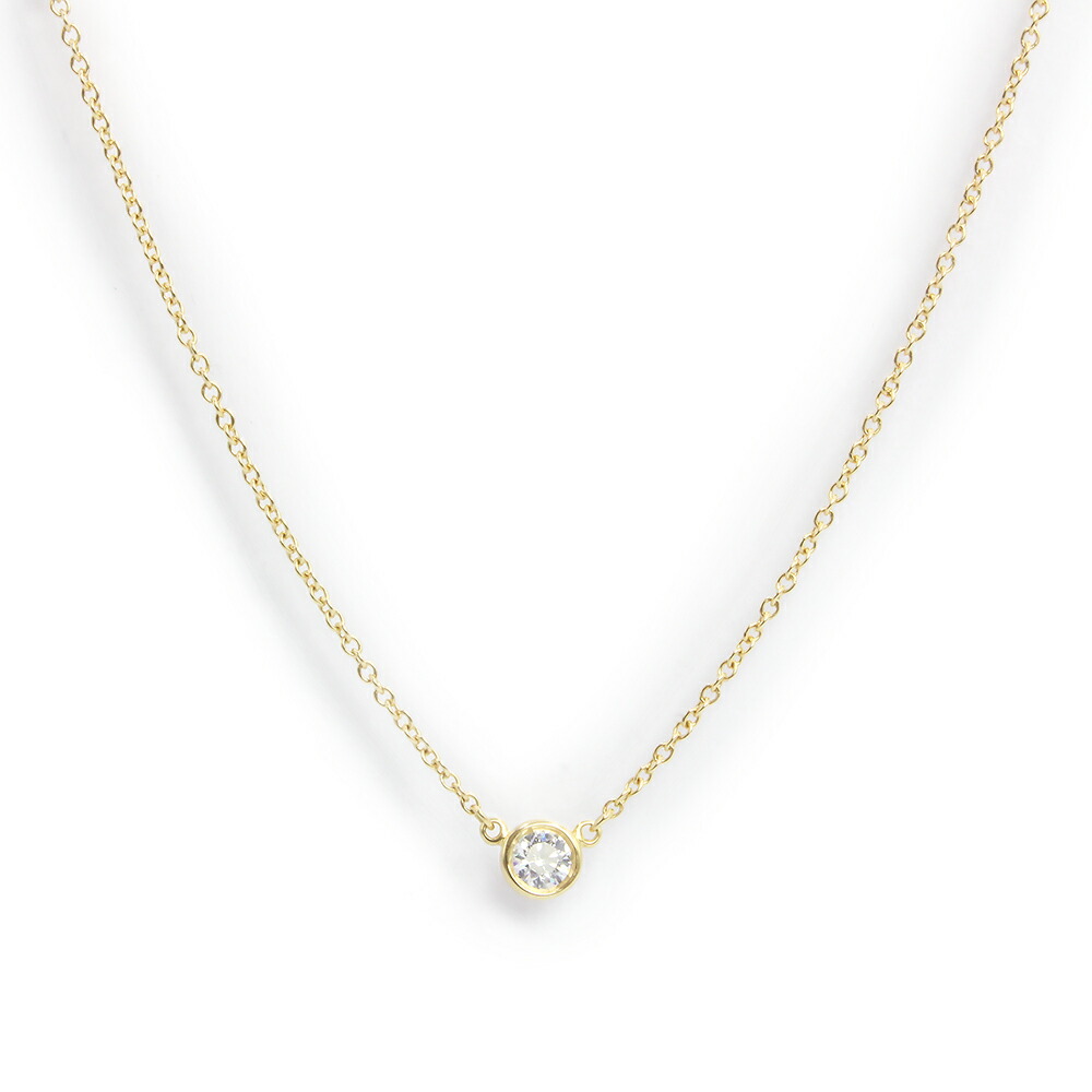 【美品】TIFFANY&Co. ティファニー 60017937 エルサ ペレッティ バイザヤード K18YG 750 1Pダイヤ イエローゴールド ペンダント ネックレス