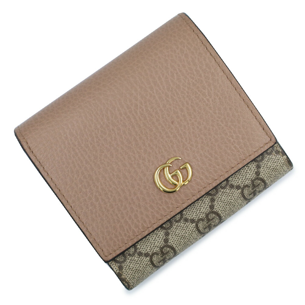 楽天市場】グッチ GUCCI バンブー付き ダブルG ミディアム ウォレット