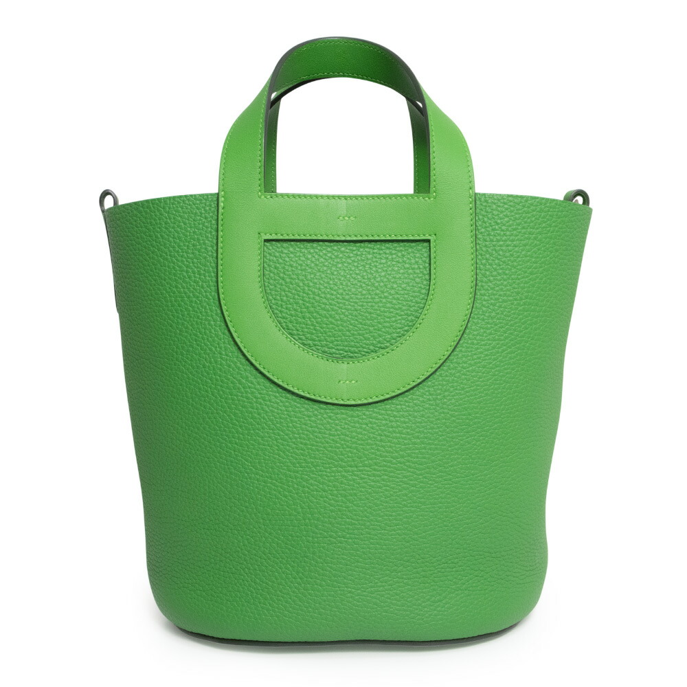 【新品・未使用品】HERMES エルメス イン ザ ループ 23 トリヨンクレマンス ヴォースイフト Vert Yucca ヴェールユッカ グリーン W刻印 ハンドバッグ レザー シルバー金具|ブランドシティ BrandCity