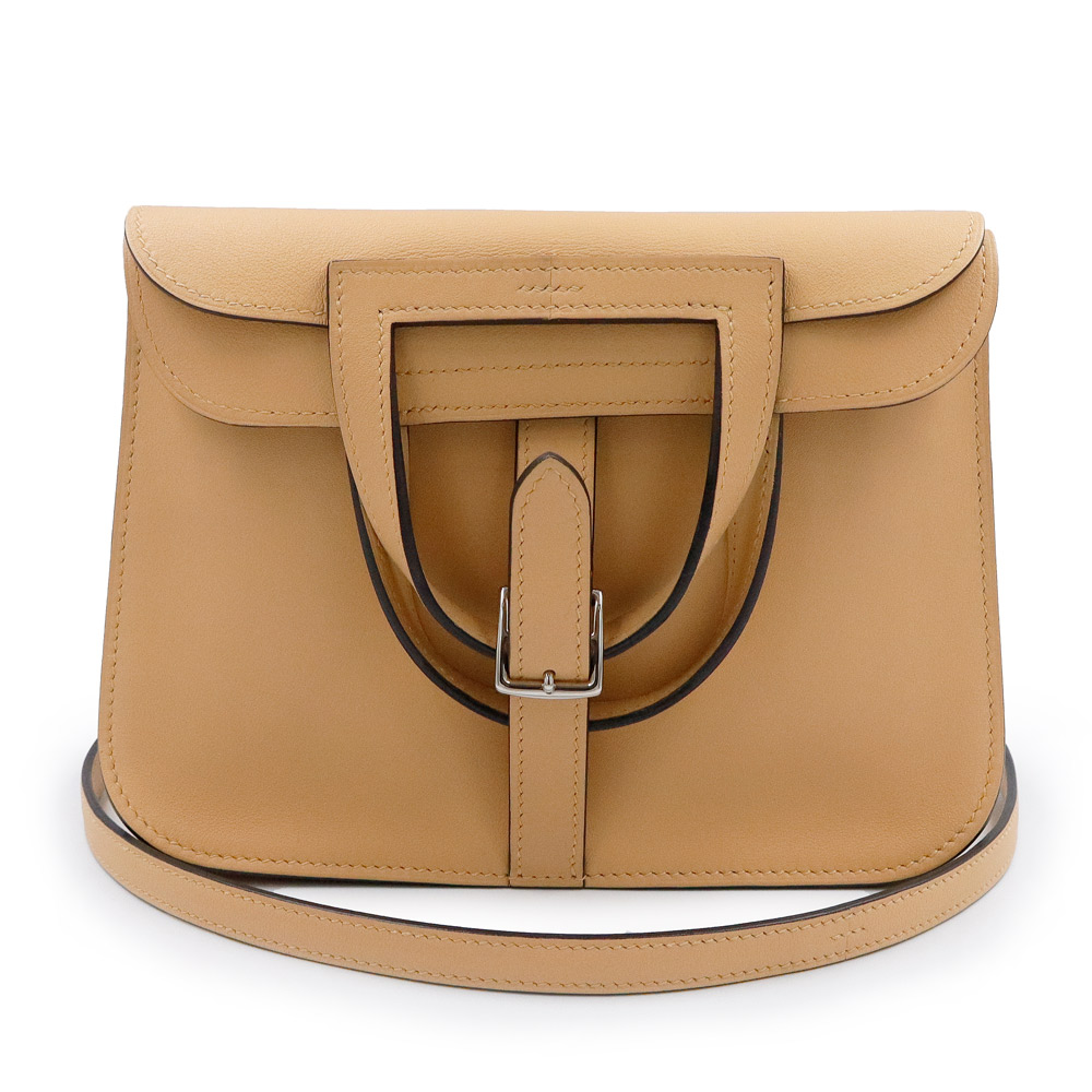 【未使用 展示品】HERMES エルメス アルザン ミニ ヴォースイフト Natural Sable ナチュラルサブレ ベージュ A刻印 2way ショルダー ハンドバッグ 斜め掛け レザー シルバー金具