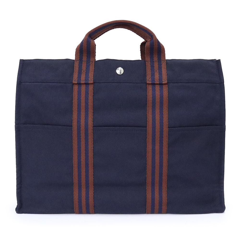 楽天市場】エルメス フールトゥMM 黒 メンズ レディース キャンバス