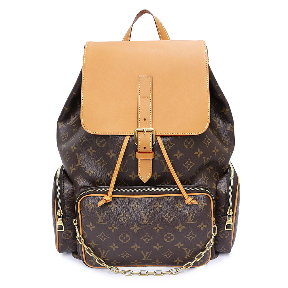 【未使用　展示品】LOUIS VUITTON ルイ ヴィトン M44658 トリオ バックパック モノグラム ブラウン ベージュ リュック デイパック ヴィンテージゴールド金具