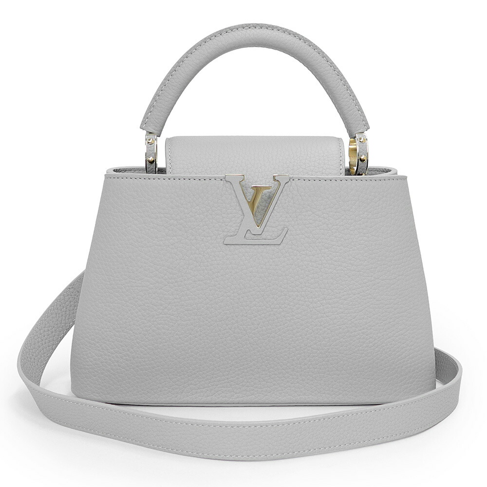 【未使用 展示品】LOUIS VUITTON ルイ ヴィトン M24655 カプシーヌ BB トリヨンレザー Flint Grey フリント グレー 2way ショルダー ハンドバッグ 斜め掛け ゴールド金具|ブランドシティ BrandCity