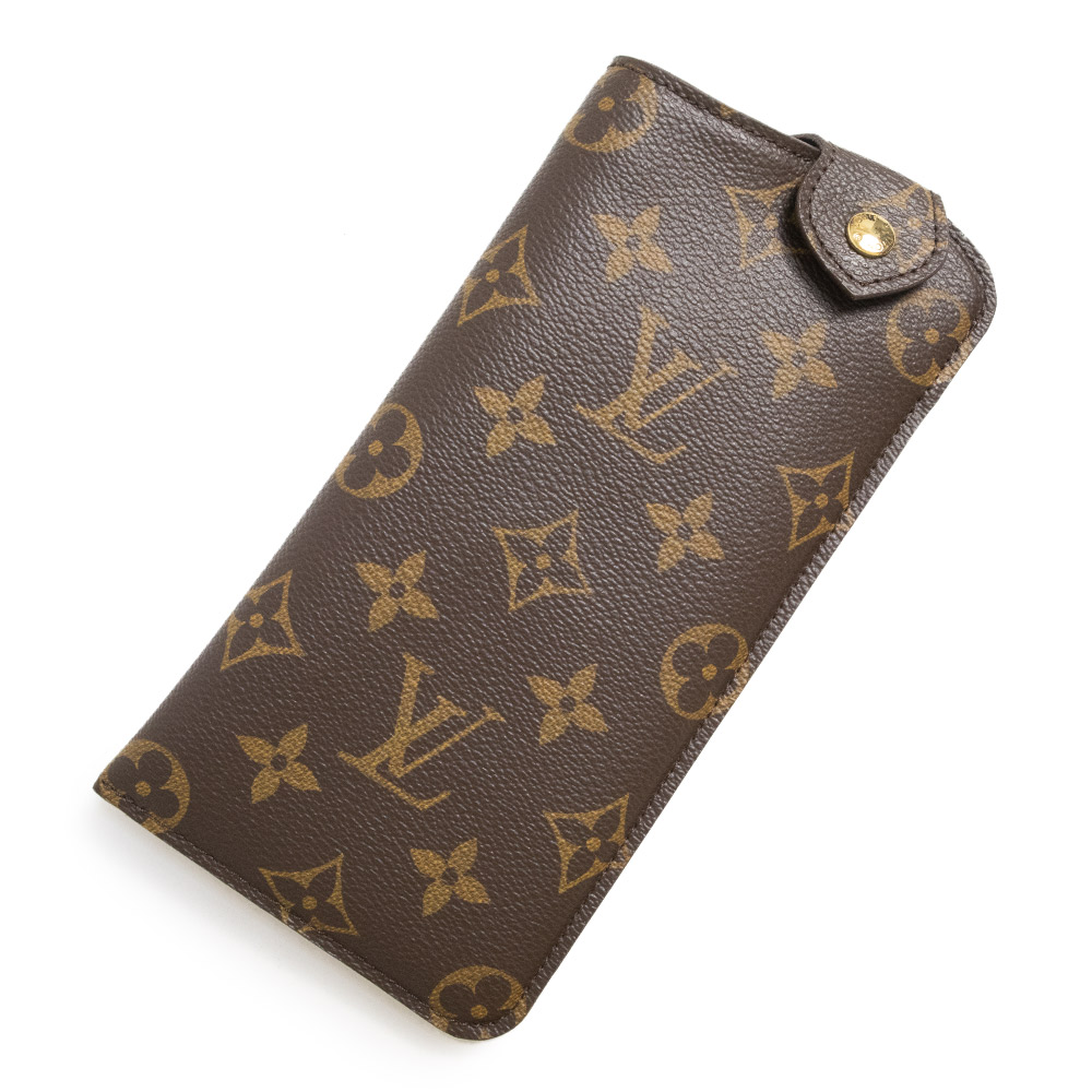 【未使用保管品】LOUIS VUITTON ルイ ヴィトン M66544 エテュイ リュネット MM モノグラム ブラウン サングラス 眼鏡 メガネケース ゴールド金具 箱付|ブランドシティ BrandCity