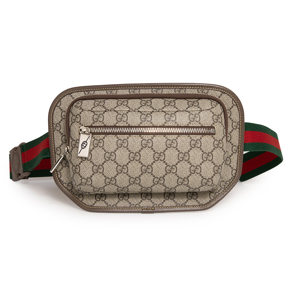 【新品・未使用品】GUCCI グッチ 760217 ボディ ウエスト ベルトバッグ 斜め掛け GGスプリームキャンバス ベージュ ブラウン レッド グリーン マットブラウン金具|ブランドシティ BrandCity