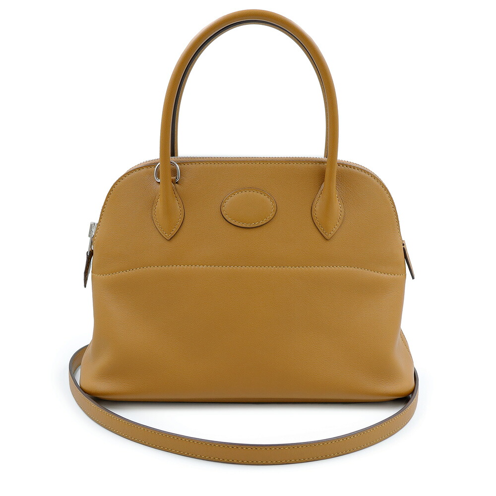 【未使用保管品】HERMES エルメス ボリード 27 ヴォースイフト Biscuit ビスキュイ ブラウン D刻印 2WAY ショルダー ハンドバッグ 斜め掛け レザー シルバー金具 箱付